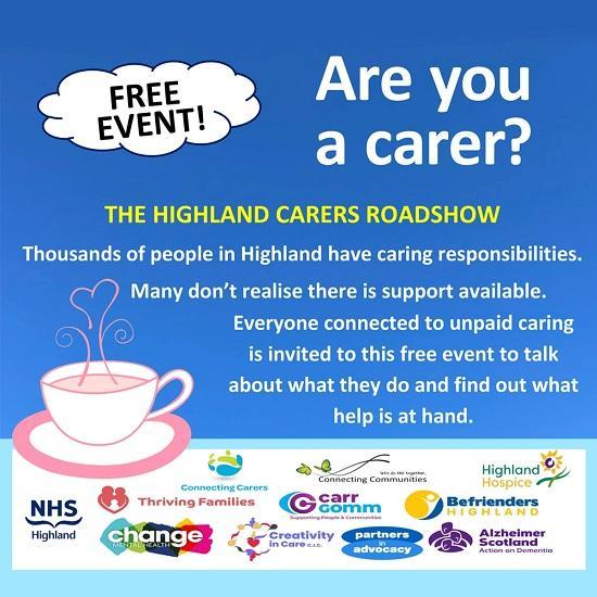 Photograph of Highland Carers Roadshow to support carers across Highland