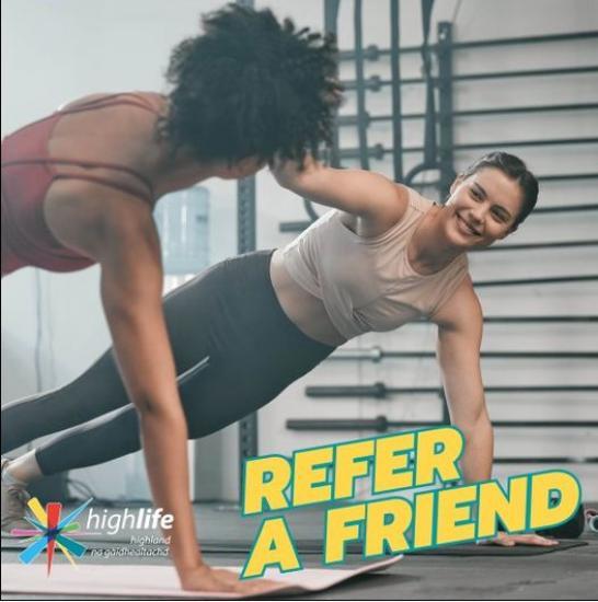 Photograph of Refer A Friend For A Free Draw In One Year Membership 