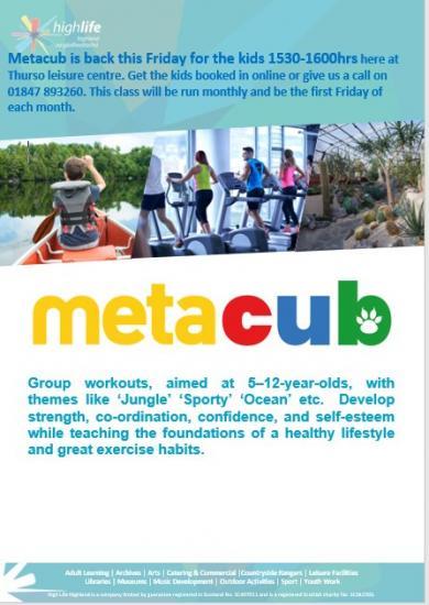 Photograph of Metacub for Kids At Thurso Leisure Centre