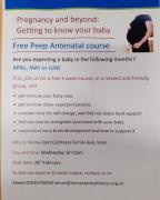 Thumbnail for article : Expecting A Baby  - FREE PeeP Antenatal Course With HomeStart Caithness